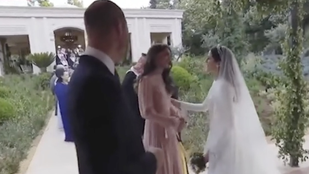 William could be seen waiting impatiently. Picture: Royal Hashemite Court/Handout
