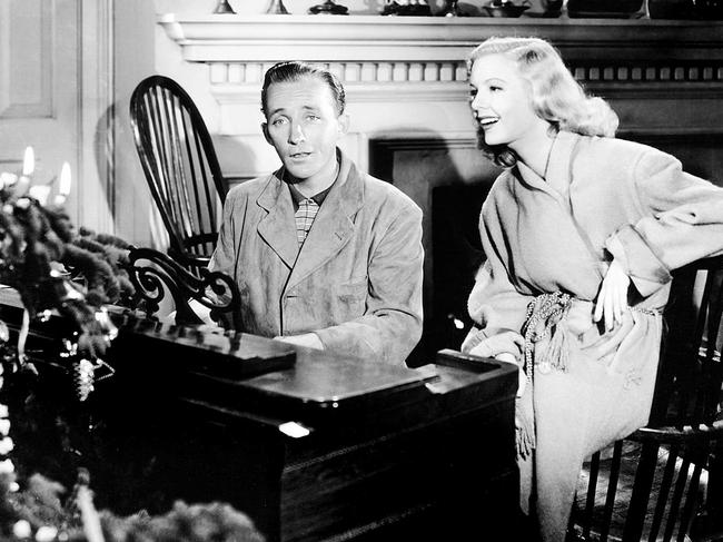 Bing Crosby performing holiday classic, White Christmas.