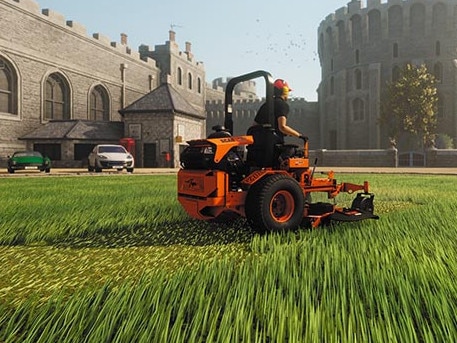 EMBARGO FOR TWAM, 17 MAY 2025. FEE MAY APPLY. Skyhook Games, Lawnmowing Simulator Game. Photo: Supplied