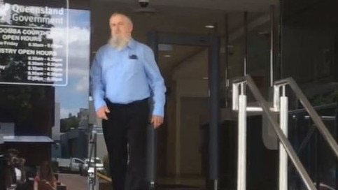 Kevin Patrick Hanley leaving Toowoomba Supreme Court during his murder trial.