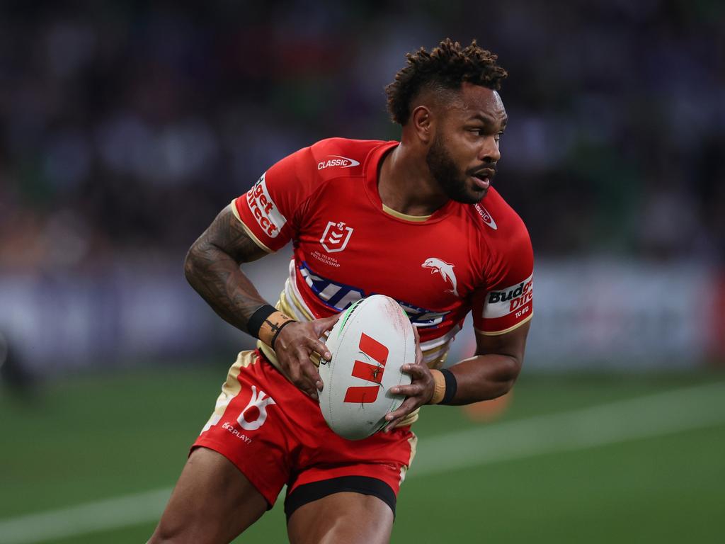 Hamiso Tabuai-Fidow is set to shift to centre, with Trai Fuller once again filling in at fullback. Picture: Getty Images