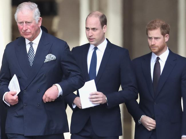 Charles and William have no plans to see Harry while he’s in the UK. Picture: Chris Jackson/Getty Images