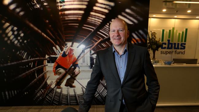 David Atkin, chief executive of construction industry superannuation fund Cbus, calls for superannuation reforms. Picture: David Geraghty.