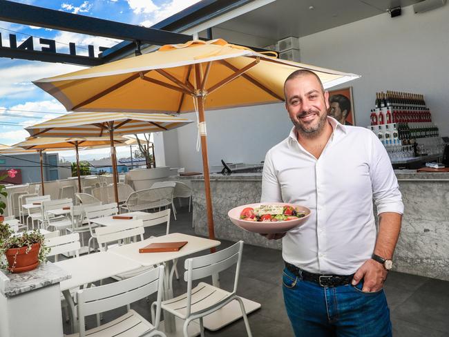 Restaurateur Simon Gloftis at Hellenika. Picture: Nigel Hallett