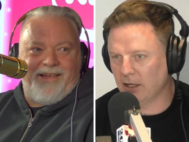 Kyle Sandilands threw water on Ben Fordham during a clash on 2SM.