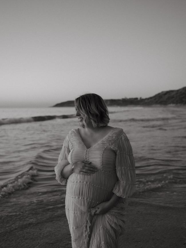 Iris Leeson, pregnant with her first child Dylan Carter. Picture: Supplied