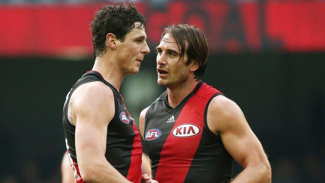 St Kilda’s Jake Carlisle will take on Jobe Watson’s Essendon for the first time since leaving the Bombers. Picture: Colleen Petch.