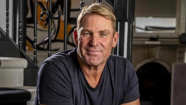 Shane Warne said Covid gave him flu-like symptoms and was glad he was vaccinated. Picture: Tim Carrafa