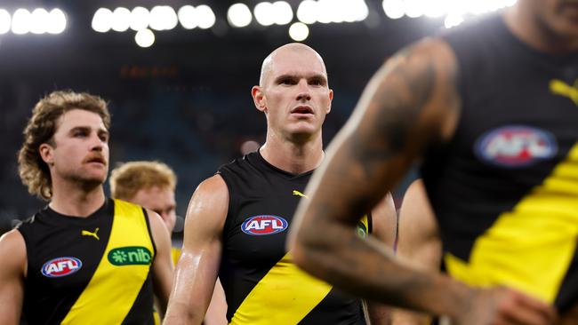 The Tigers fell just short to the Blues. Picture: Dylan Burns/AFL Photos