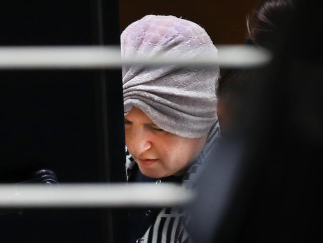 Malka Leifer is taken from the North Melbourne Police Station into a police van after her video link court case. Former Principal of a Jewish Girls School in Melbourne, Malka Leifer, who fled to Israel and has been returned to Melbourne to face sexual abuse charges. Wednesday, January 28, 2021. Picture: David Crosling