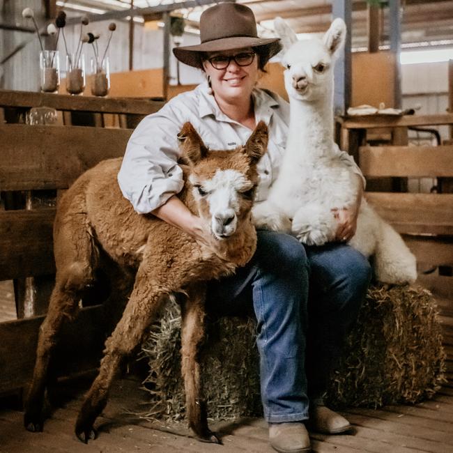 Amee Dennis, Peterborough, SA, with Cookie and Sugar. Picture: Supplied, Nicole Drew Photography