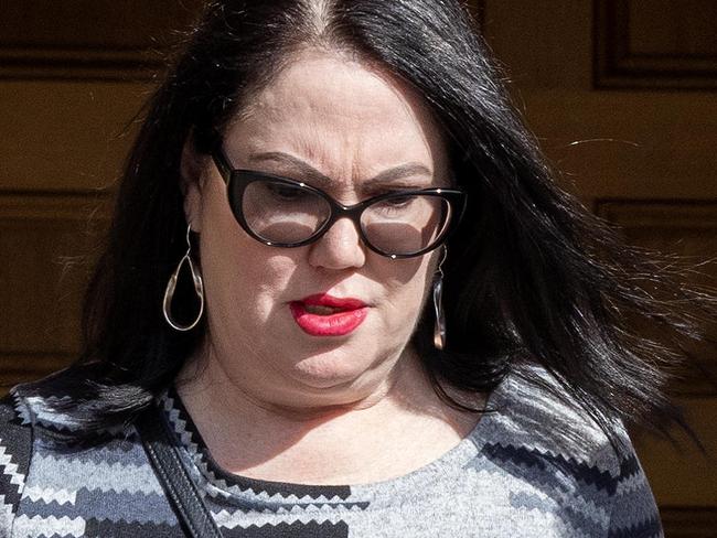 ADELAIDE, AUSTRALIA - NewsWIRE Photos AUGUST 22, 2023: Kylie Austin outside Adelaide Magistrates courts on 15 counts of forging a prescription. Picture: NCA NewsWIRE / Emma Brasier