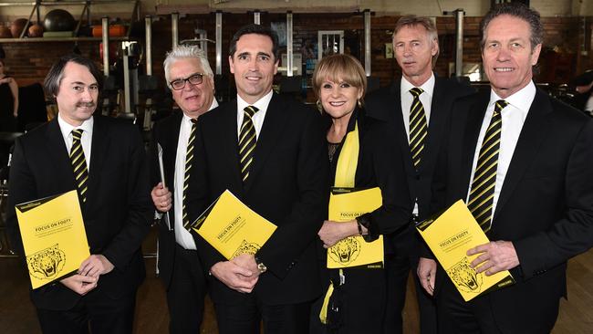 The Richmond board challengers. From left to right: Philip Allison, David Marsh, Martin Hiscock, Margaret Kearney, Bryan Wood and Brude Monteith.