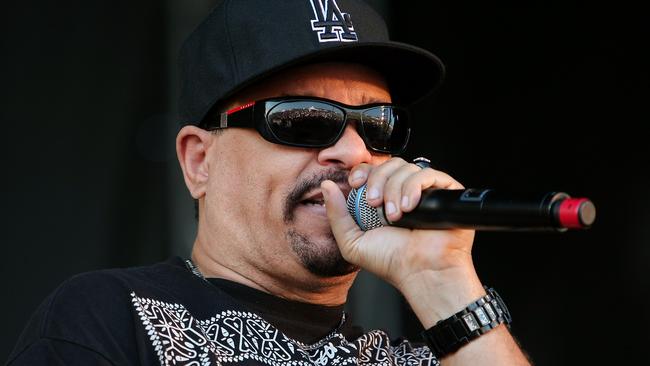 Rapper Ice-T wrote The Ski Mask Way before Kim Kardashian was robbed in Paris. Picture: Andrew H. Walker/Getty Images/AFP