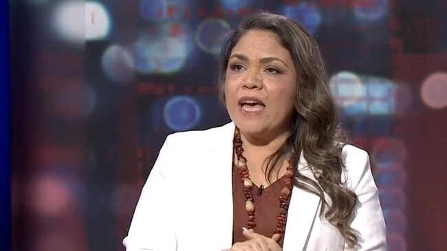 Senator Price then interjected with her reasons why the Voice should not go ahead. Picture: ABC