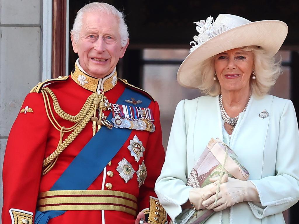 The King and Queen on Buckingham Palace balcony. Picture: Chris Jackson/Getty Images
