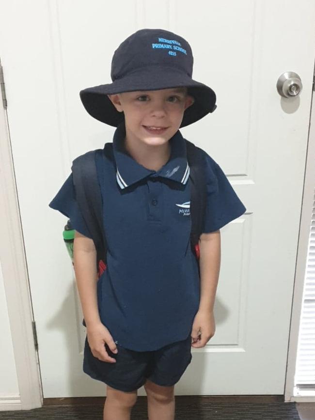 Cooper Onyett on his first day of grade 2 taken this year