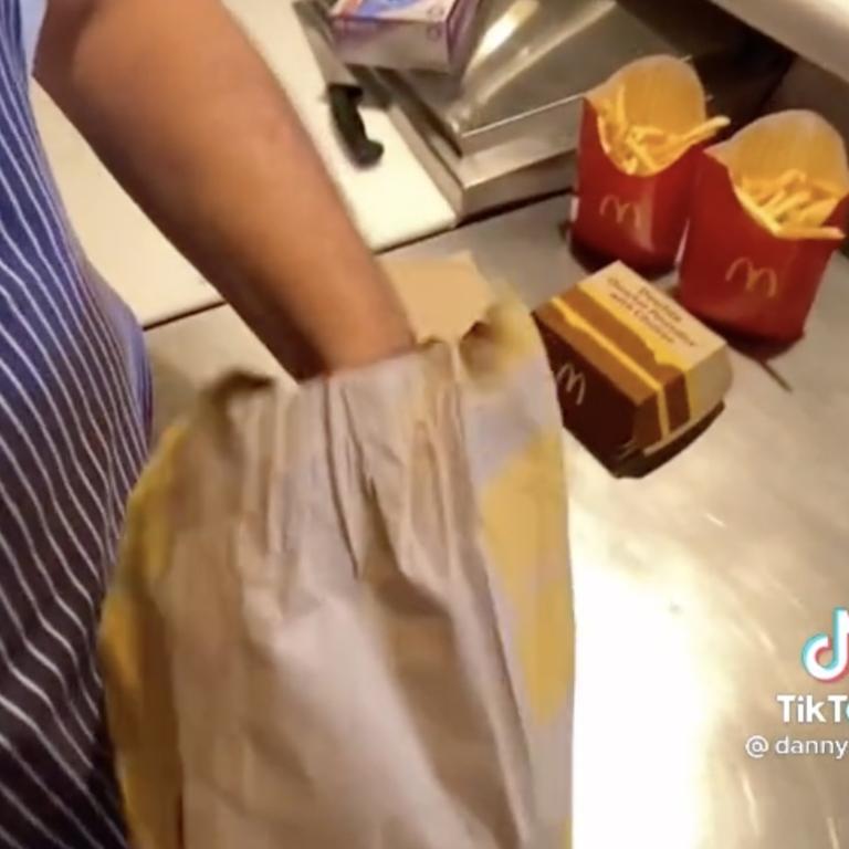 The chef transformed two Quarter Pounders and two French Fries into a gourmet meal. Picture: TikTok/@danny.kim.