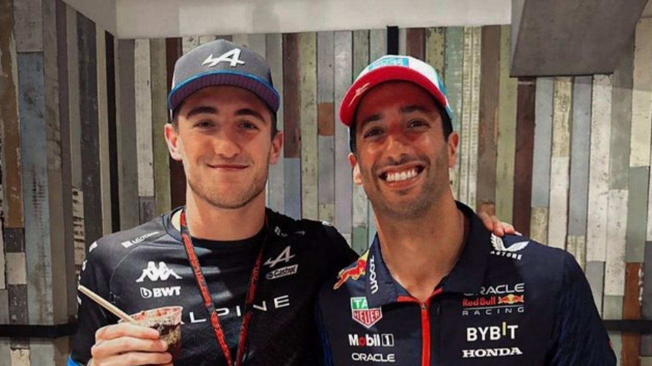 Jack Doohan with Daniel Ricciardo. Photo: Instagram