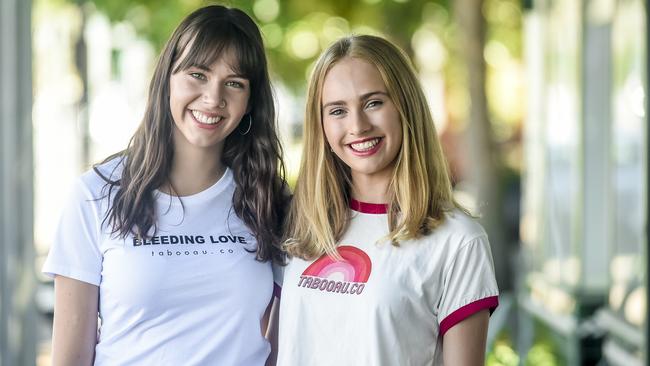 Eloise Hall and Isobel Marshall in 2019. Picture: Roy VanDerVegt/AAP