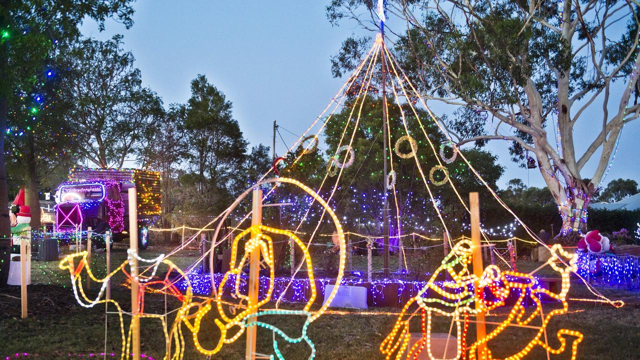 Dean and Lucinda Paynter's Christmas lights display in Gowrie Junction. Monday, 10th Dec, 2018.