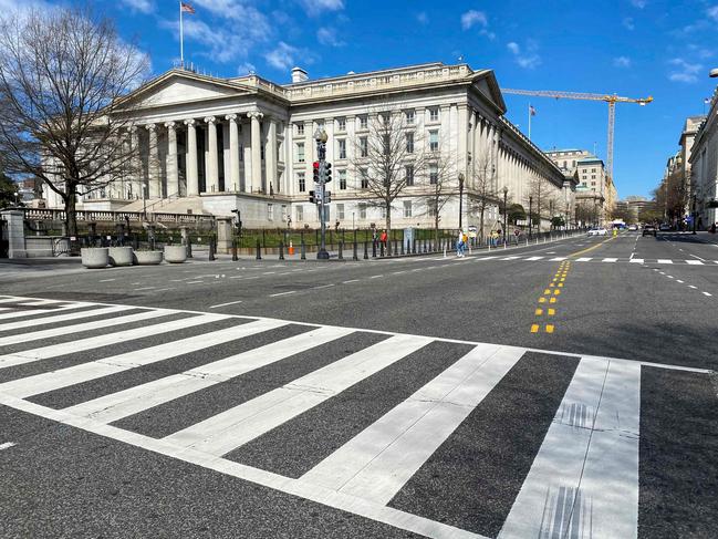 The US Treasury Department building. Picture: AFP