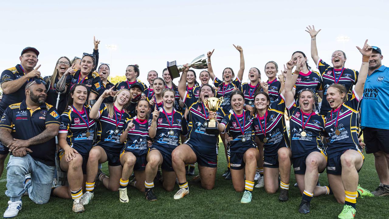 Highfields are the TRL Women Premiers after defeating Gatton in the grand final at Toowoomba Sports Ground, Saturday, September 14, 2024. Picture: Kevin Farmer