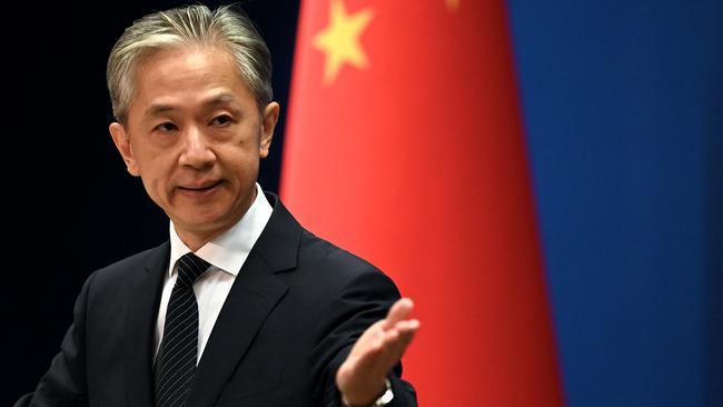 Chinese foreign ministry spokesman Wang Wenbin has urged New Zealand to avoid the ‘Cold War mentality’ of the AUKUS partners. Picture: AFP