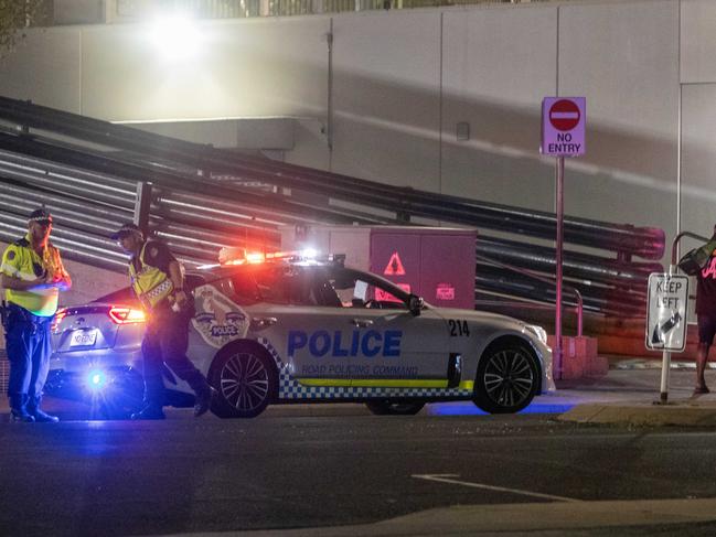 19/01/2023: Police operation in Alice Springs after NT Police Minister and NT Police Commissioner arrived to meet with locals following major escalation in crime spree. Picture: Liam Mendes / The Australian