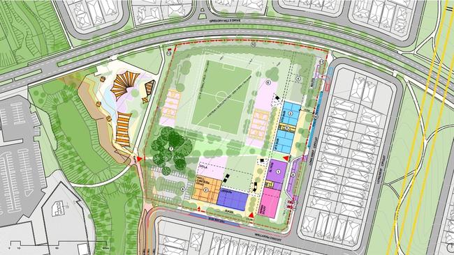 New Gregory Hills Primary School Layout. Supplied