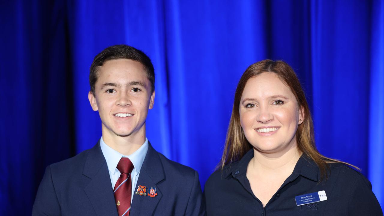 James Greenup and Elise Lloyd at the TSS Foundation Breakfast, Gold Coast Convention and Exhibition Centre. Picture, Portia Large.