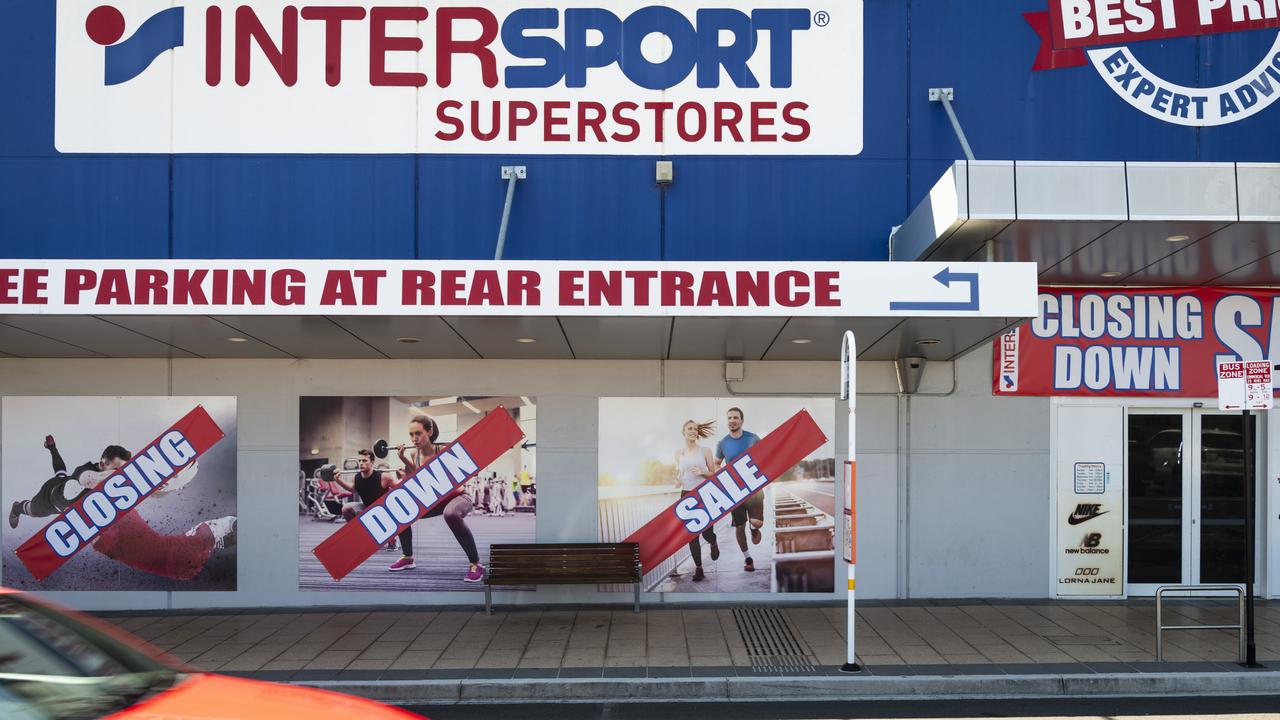 Intersport Toowoomba is closing down, Monday, October 7, 2024. Picture: Kevin Farmer