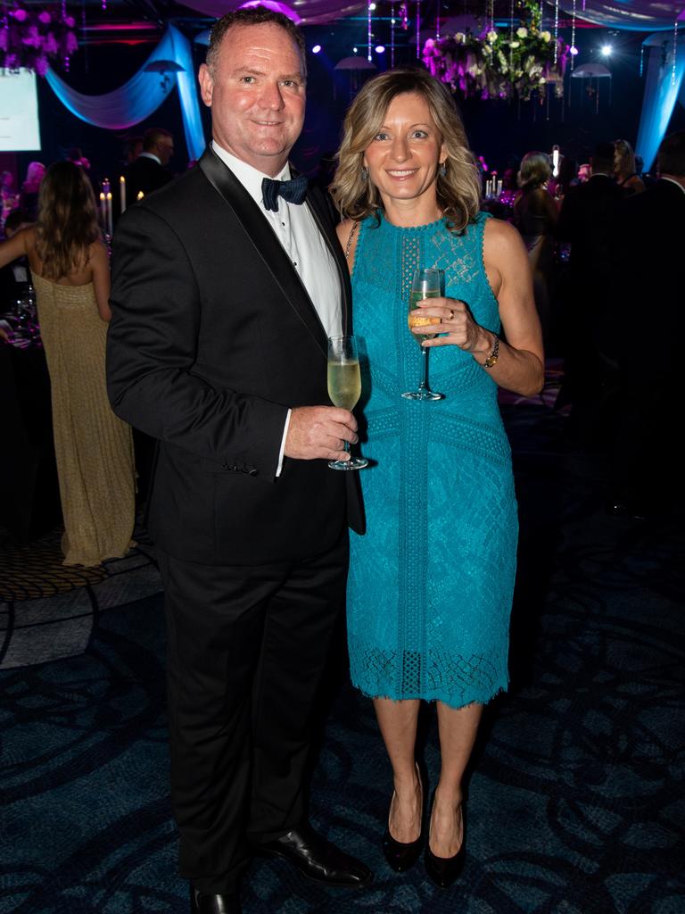 Damien Holley and Amanda Holley at the Perry Cross 'Everything is Possible' Ball at The Star Gold Coast. Picture: Andrew Meadowcroft