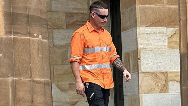 Chace Houston leaves Adelaide Magistrates Court in October.