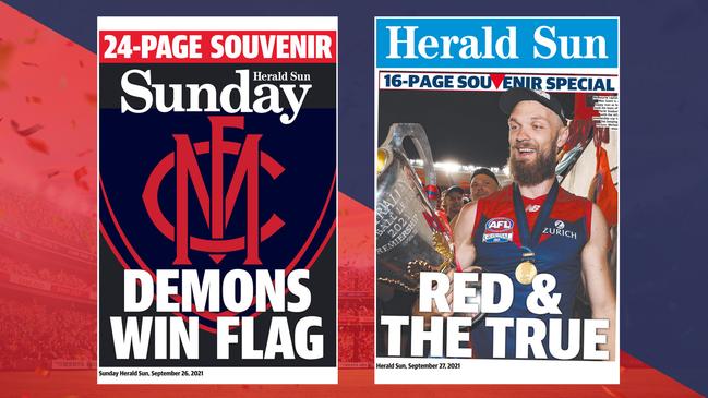 Download your souvenir Herald Sun street posters.