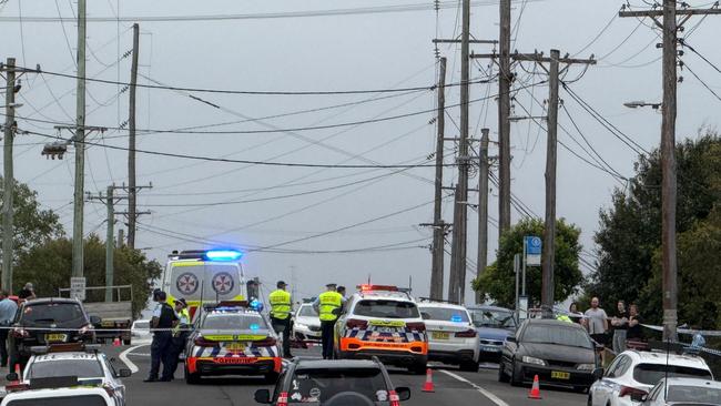 Crash on Flagstaff Road, Lake Heights, about 10am Monday 4 November 2024. Teenage boy charged with being involved in a police pursuit. Picture: Dylan Arvela