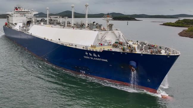 APLNG’s 1000th Cargo of LNG leaving Gladstone Harbour. Picture - Supplied