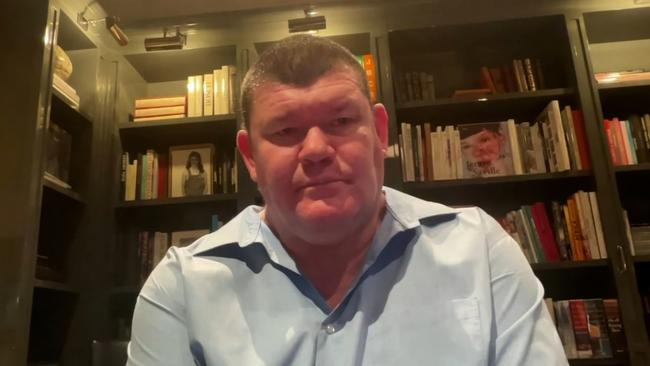 James Packer says the video the two NSW nurses filmed is like something you’d expect to see in a movie and not real life. Picture: Sky News