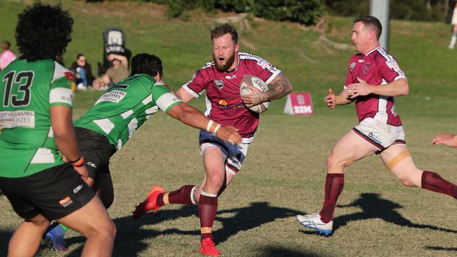 Gold Coast District Rugby Union (GCDRU) first grade clash between Nerang Bulls and Palm Beach Currumbin Alleygators at Nerang. Pic Mike Batterham