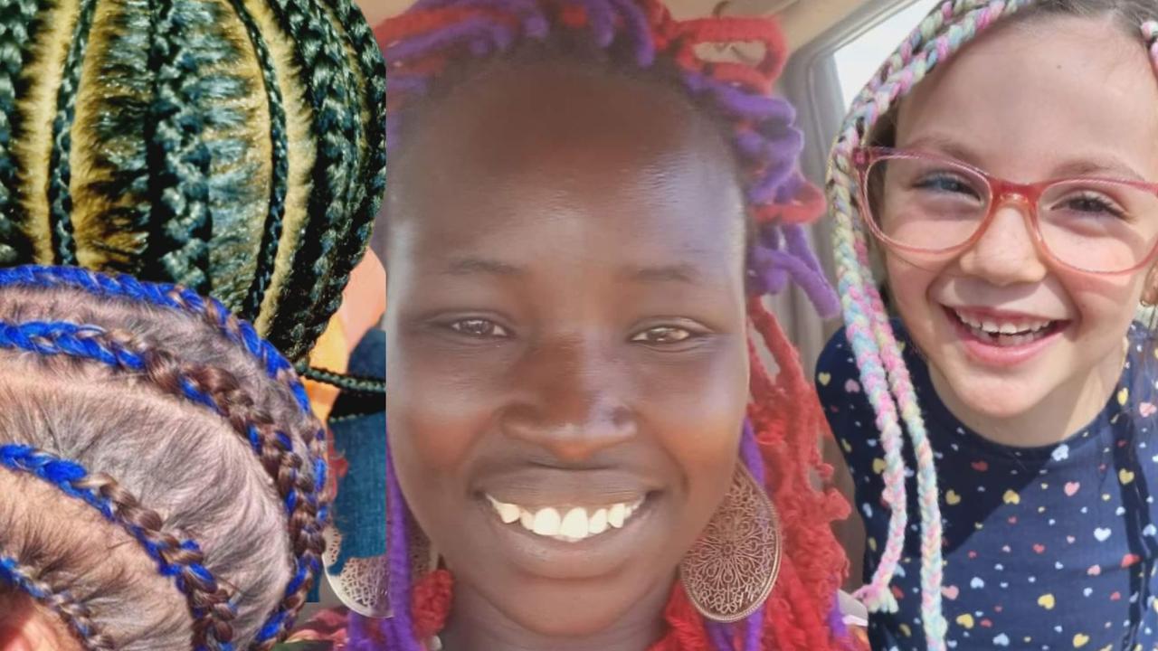 A passionate Hivesville mother, who came to Australia as a refugee from Africa, has launched her own traditional African hair braiding business in the Burnett. Photo: Florance Rugato