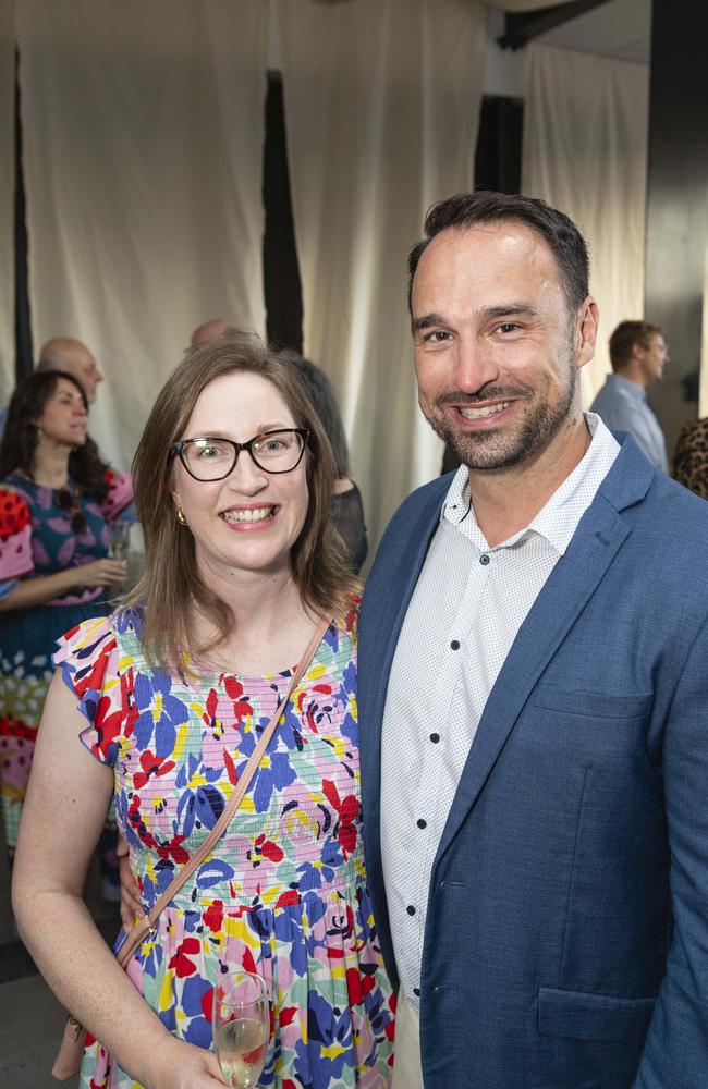 Kathryn Organ-Moore and Josh McKeon at the Patterson &amp; Co Family Law opening function at the Rowes Building, Friday, February 7, 2025. Picture: Kevin Farmer