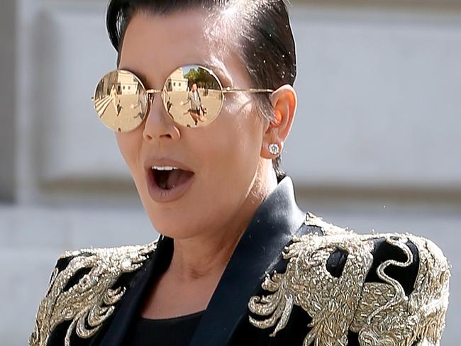 PARIS, FRANCE - JUNE 27: Kris Jenner and Corey Gamble attendsaris Fashion Week on June 27, 2015 in Paris, France. (Photo by Pierre Suu/GC Images)