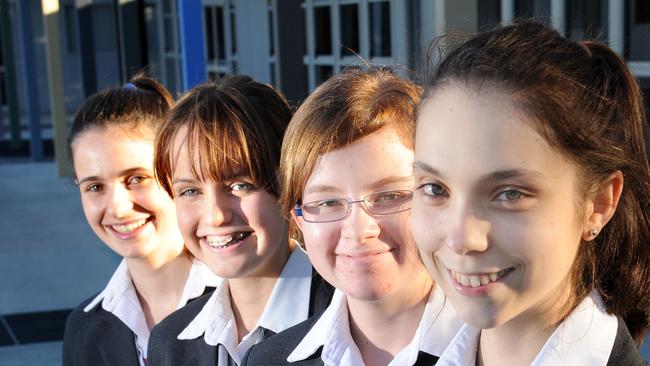 QASMT students Alexandra Grant, Rebecca Day, Laura Boyle, and Martyna Judd won a linguistics competition in 2013 to travel to Manchester England. All students at the school must study a language.