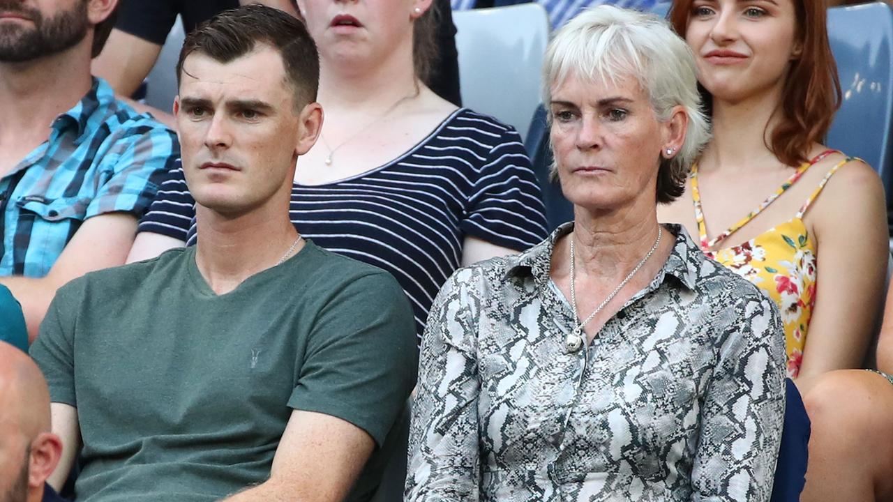 Jamie and Judy Murray watch Andy at the 2019 Australian Open.