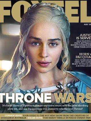 “It’s a woman’s world now,” Emilia Clarke says in the latest edition of Foxtel magazine. Picture: Supplied