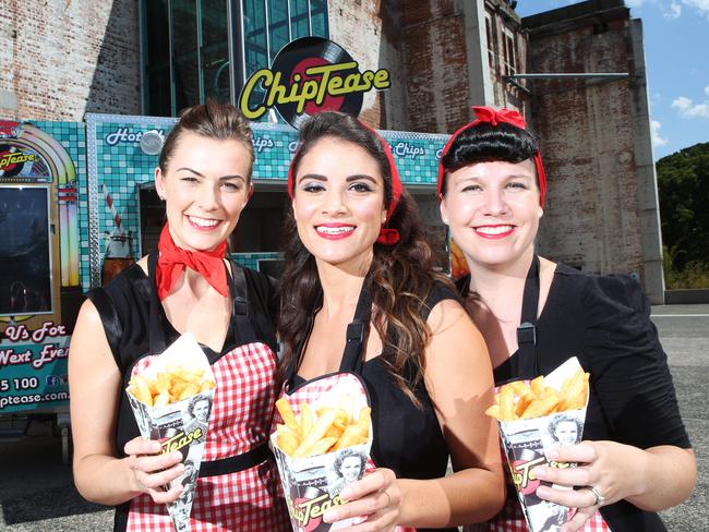 UPMARKET TAKEAWAYS Sample the cuisine from more than 20 food trucks including Chip Tease, Char Baby and Gourmet Dumplings at the World Food Markets at the Brisbane Powerhouse on Friday, Saturday and Sunday nights. More info