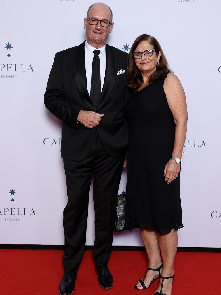 Sunrise host David Koch with wife Libby. Picture: Brendon Thorne/Getty Images