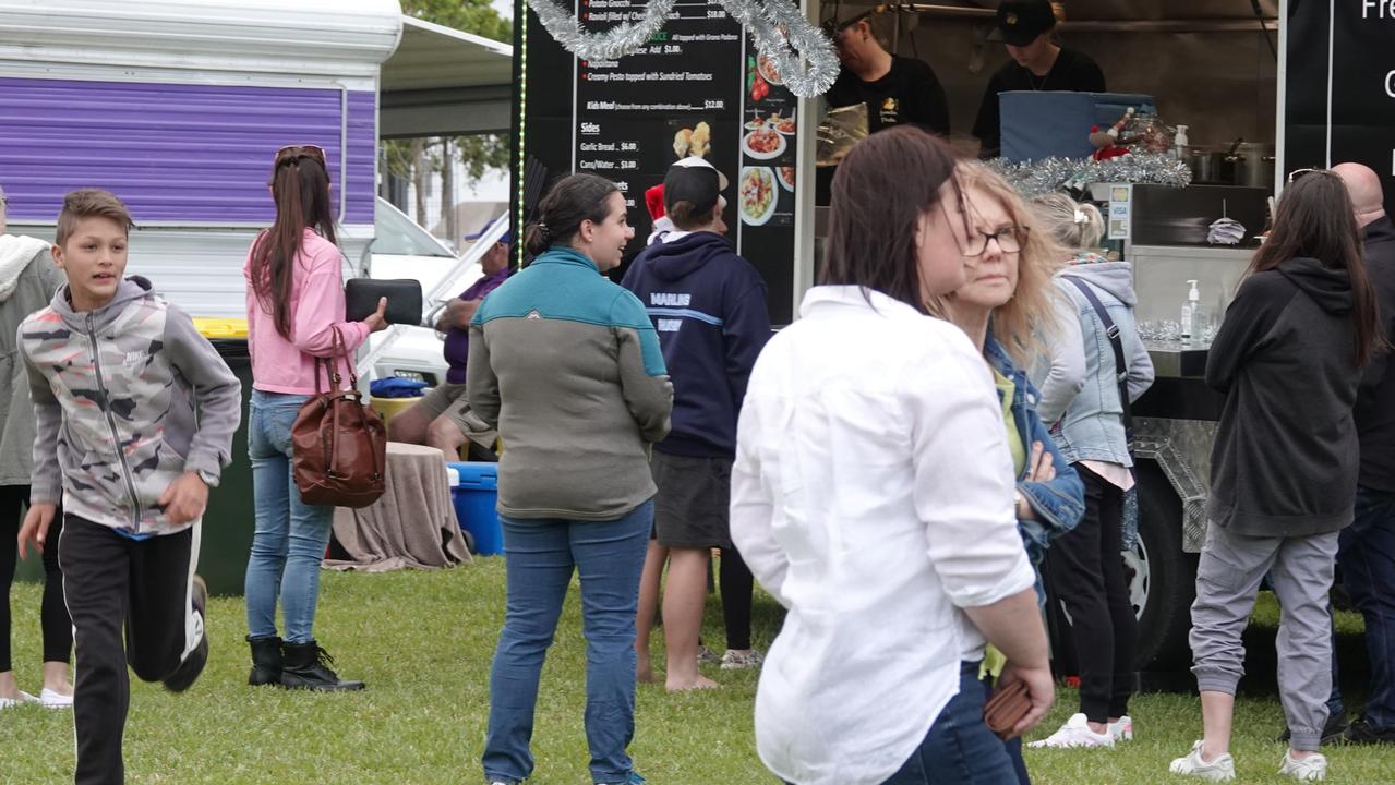 The food trucks did a roaring trade. Picture: Chris Knight