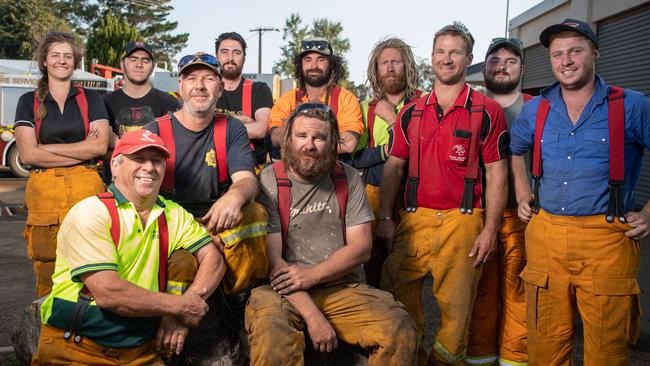 The Parndana CFS crew. Picture: Brad Fleet