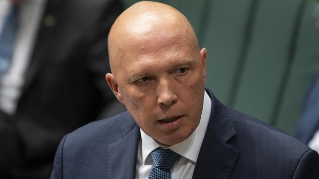 Peter Dutton says he is keen for Defence to ‘learn the lessons’ of what happened in Afghanistan, but wants it ‘not to be distracted by things that have happened in the past’. Picture: Martin Ollman